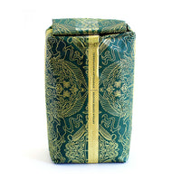 dark green terra sana medium roast coffee bag back view