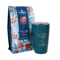 holiday coffee bag and 12oz travel tumbler gift set