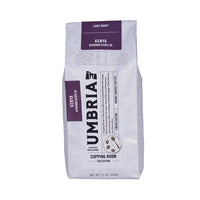 Umbria Kenya coffee bag on a white background